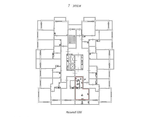1-к Квартира  площадью 24,80 м² фото 90988