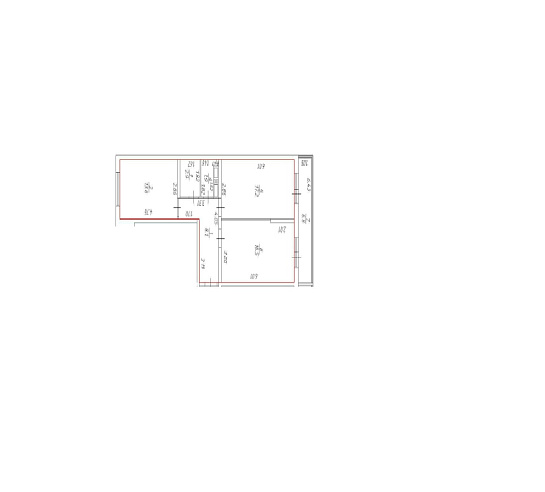 Квартира  площадью 62,20 м² фото 74832
