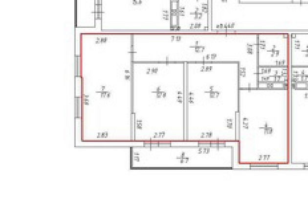 3-к Квартира  площадью 72,20 м² фото 91080